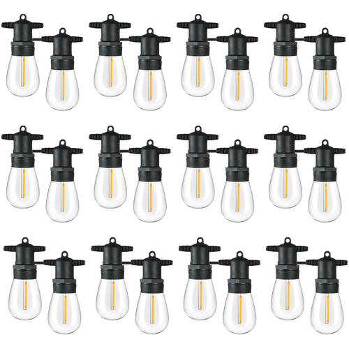 12x 2pc Lumifx Replacement Bulbs For Festoon Lights 24V Pack - Warm White