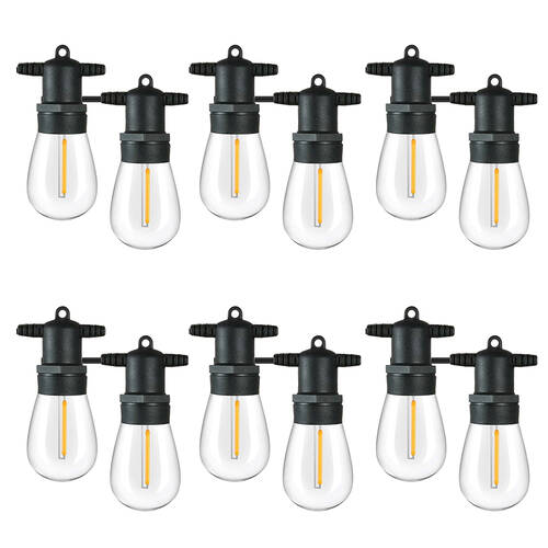 6x 2pc Lumifx Replacement Bulbs For Festoon Lights 24V Pack - Warm White