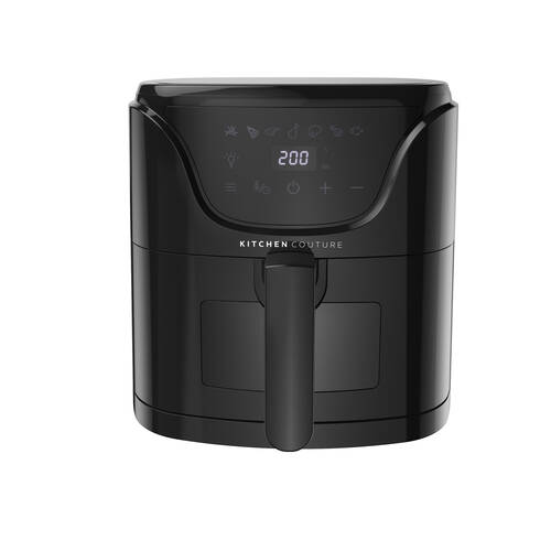 Kitchen Couture 6L 1500W Clear View Window Air Fryer 36x 27.8cm - Black