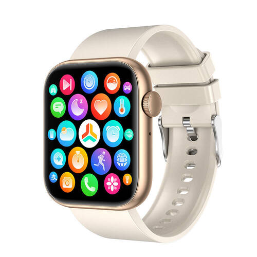 FitSmart Apex Android/IOS Bluetooth Smartwatch 4.7cm - White
