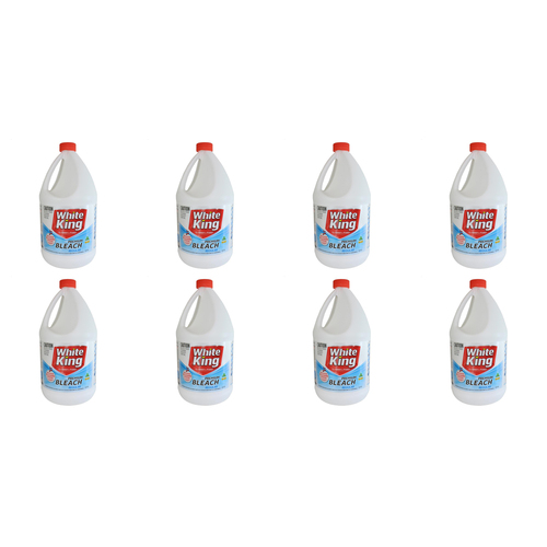 8PK White King Premium Multi Purpose Liquid Bleach Cleaner 2.5L - Regular