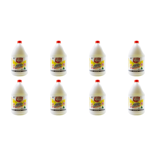 8PK White King Premium Multi Purpose Liquid Bleach Cleaner 2.5L - Lemon
