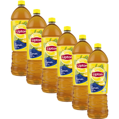 6pc Lipton Iced Tea Drink/Beverage Lemon 1.5L Bottles