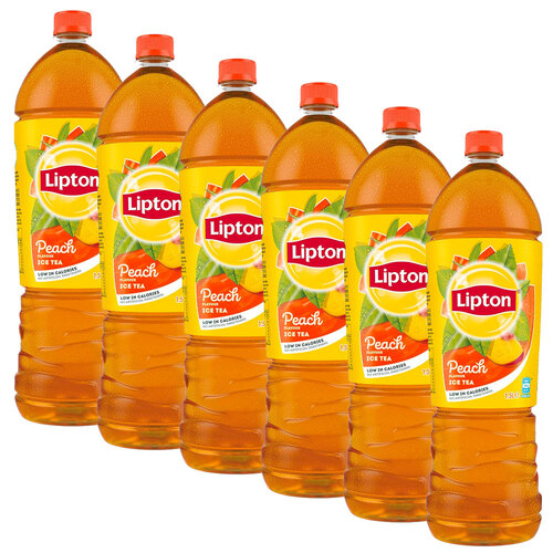 6Pc Lipton Peach Flavoured Iced Tea 1.5L Bottles Bulk