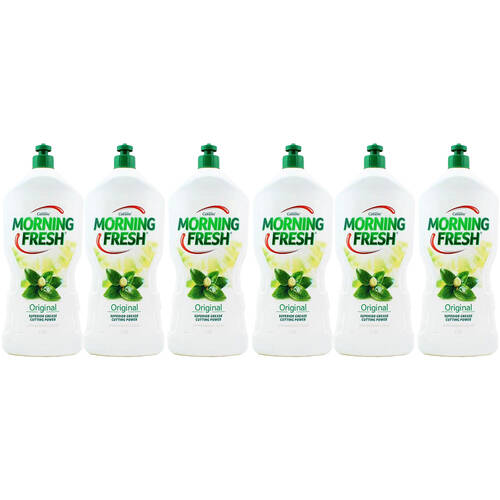 6PK Morning Fresh Dishwashing Liquid 1.25L Original - Clear