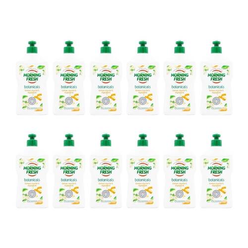 12PK Morning Fresh Dishwashing Liquid Botanicals Lemon Myrtle & Mandarin 350ml