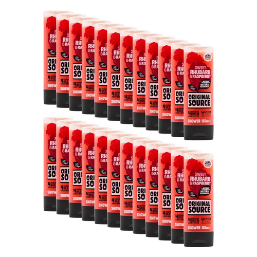 24x Original Source 250ml Shower Gel Sweet Rhubarb & Raspberry