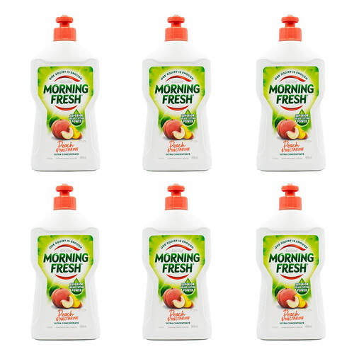 6PK Morning Fresh Dishwashing Liquid 400ml - Peach & Nectarine