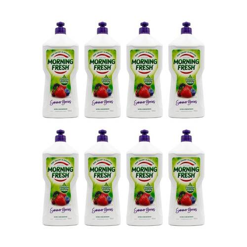 8PK Morning Fresh Dishwashing Liquid Ultra Concentrate Summer Berries 900ml