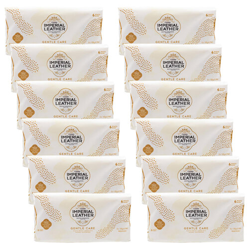 72pc Imperial Leather 100g Soap Bars White Gentle Care