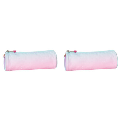 2PK Lego Round Pencil Roll Case Storage Lego Sparkle 23x8cm