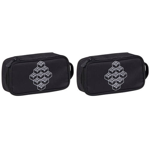 2PK Lego Pencil Box Case Holder Stationery Lego Bricks 21x10cm