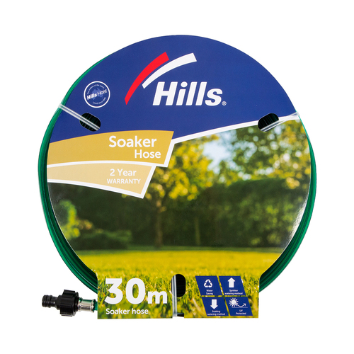 Hills Soaker Garden Watering Hose 30M UV Resistant