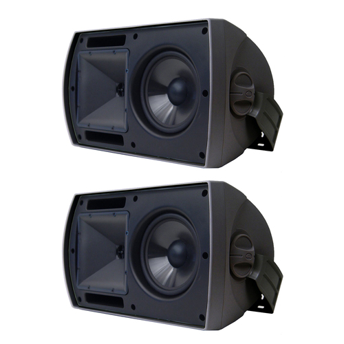 2pc Klipsch AW-650 Outdoor Loudspeakers Black