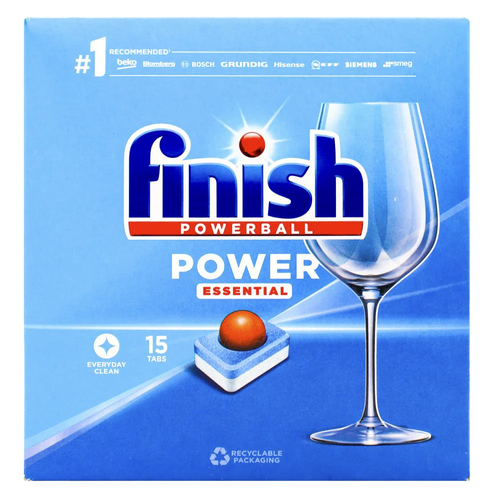 15pc Finish Powerball Power Essential Dish Washing Tablets