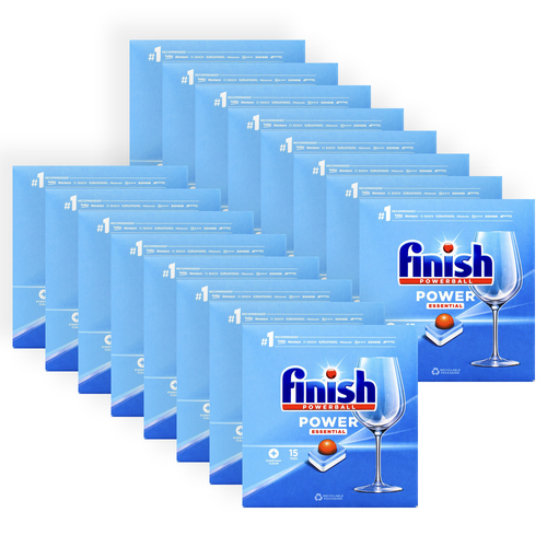 16 x 15pc Finish Powerball Power Essential Dish Washing Tablets