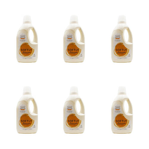 6PK Softly 1.25L Laundry Wash Activewear Front & Top Loader Fabric Care