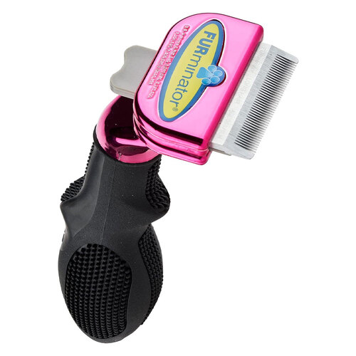 Furminator Long Hair Expert Cat Deshedding Edge Design Tool - Metallic Pink