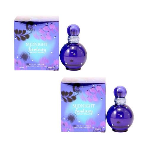 2PK Britney Spears Midnight Fantasy Women's Fragrance Eau De Spray 30ml EDP