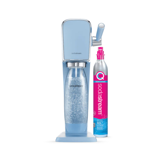 SodaStream Art Sparkling Water Maker w/60L Cylinder & 1L Bottle Blue