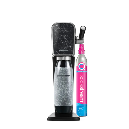 SodaStream Art Sparkling Water Maker w/60L Cylinder & 1L Bottle Marble