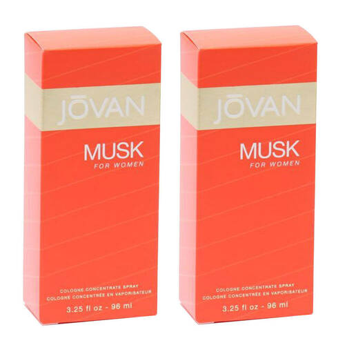 2PK Jovan Musk Cologne Spray Perfume Fragrance For Women 96ml