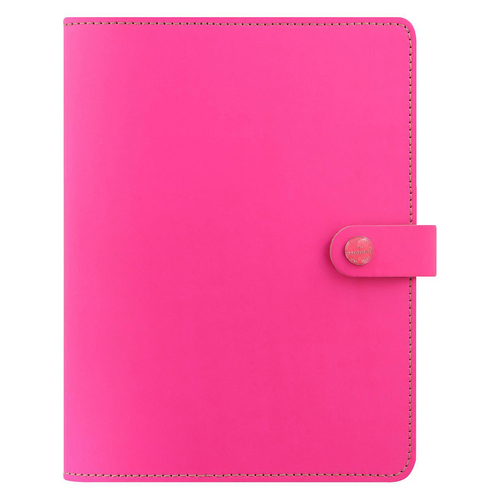 Filofax 23cm Leather The Original A5 Notebook Folio Pink