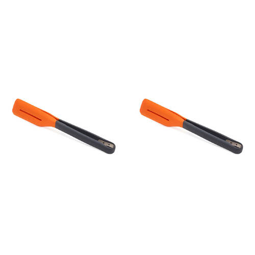 2PK Joseph & Joseph Silicone Turner Tongs - Grey/Orange