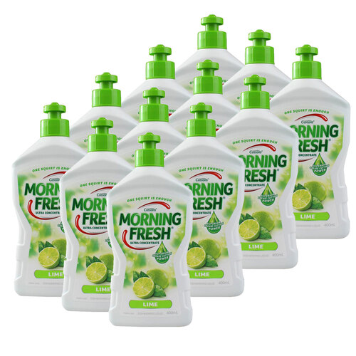 12x Morning Fresh 400ml Dishwashing Liquid Lime