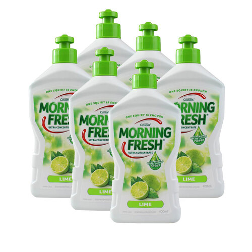 6x Morning Fresh 400ml Dishwashing Liquid Lime