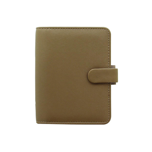 Filofax Saffiano Pocket Organiser Faux Leather Fawn