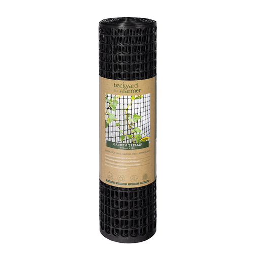 Backyard Farmer Cyclone 1200x60x2.5cm Garden Trellis Protection - Black