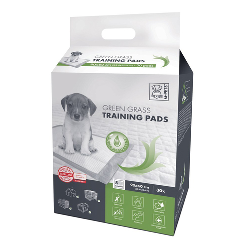 30pc M-Pets 90x60cm Dog/Puppy Pet Green Grass Leak Proof Training Urine Pads