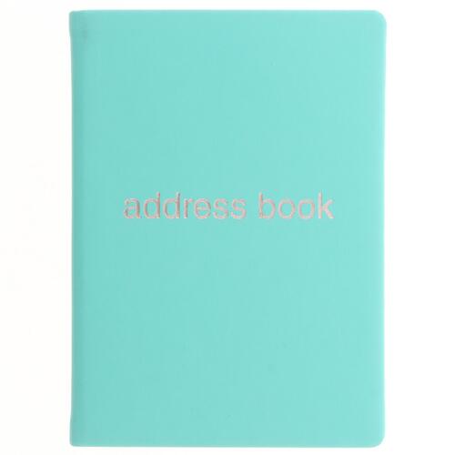 Letts Dazzle A6 Address Book Turquoise Home Office Stationery