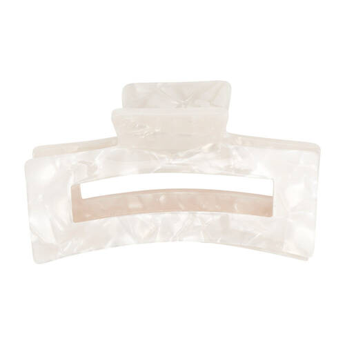 Annabel Trends Women's Tamed Hair Claw Clip Accessory 8.5 cm Pearl