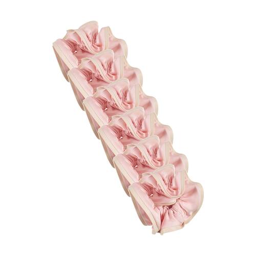 6PK Annabel Trends Tamed Double Scrunchie Women's Hair Accessory 18.5cm Pink