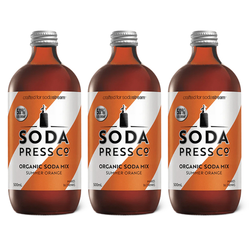 3PK Sodapress Co. Organic Summer Orange Soda Mix Syrup