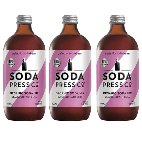 3PK Sodapress Co. Organic Blackcurrent Bliss Soda Mix Syrup