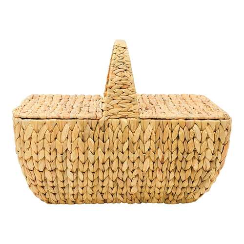 Annabel Trends Water Hyacinth 47x37cm Picnic Basket - Natural