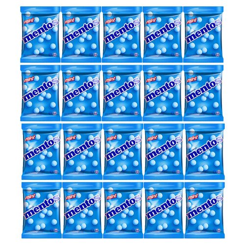 20PK Mentos Mint Flavor Classic Chewy Dragees Candy 135g Bag