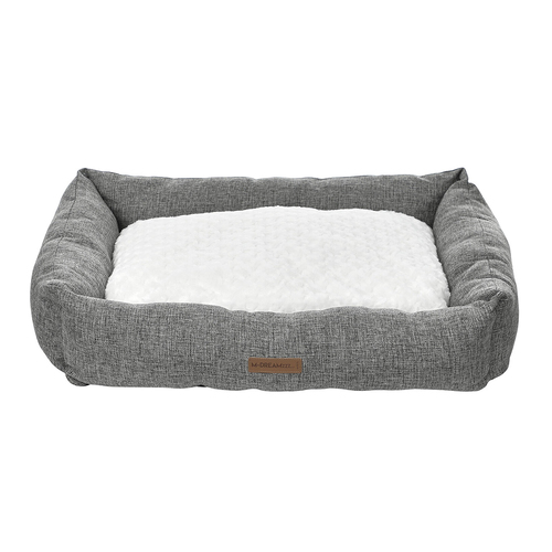 M-Pets Large 95 x 75 x 22 cm Oleron Dog/Pet Basket/Bed Dark Grey