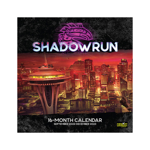 Catalyst Game Labs Shadowrun RPG 16 Month Calendar Game Maps Book