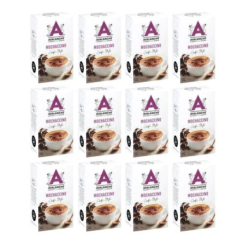 12x 10pc Avalanche Mochaccino Cafe Style Instant Coffee 160g Powdered Drink