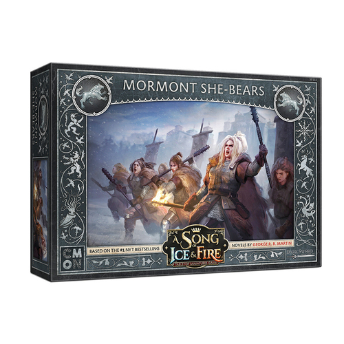 Cmon A Song Of Ice & Fire Miniatures Game Figure Mormont She-Bears 14y+
