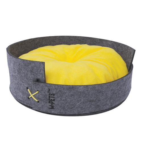 M-Pets 37x30cm Maui Felt Basket Cat/Kitten Pet Lounge