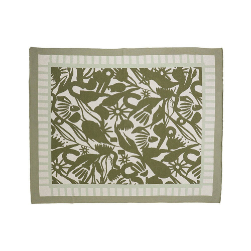 Annabel Trends Cotton Knit Throw 125x150cm - Abstract Gum