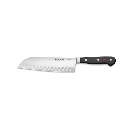 Wusthof Classic Steel Santoku Knife 17cm Blade - White