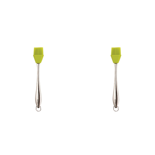 2PK Dexas Silicone 27.5cm Baster Cooking Brush - Green