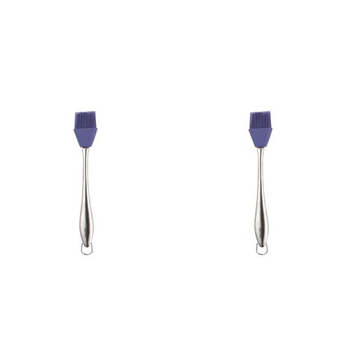 2PK Dexas Silicone 27.5cm Baster Cooking Brush - Purple