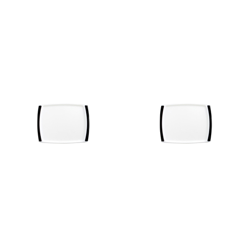 2PK Dexas Concave Silicone 20x28cm Cutting Board - White